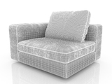 3d модель - Кресло Soho