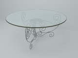 3d модель - Стеклянный стол