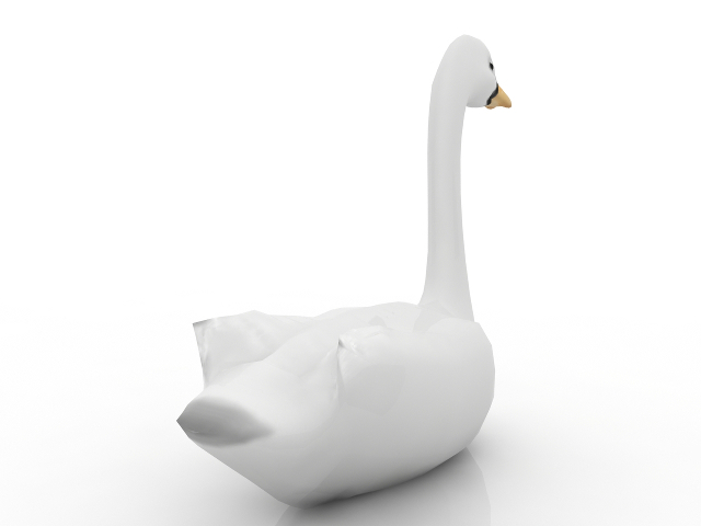 3d модель - Лебедь