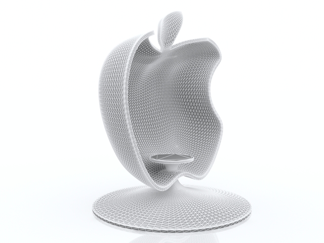 3d модель - Подсвечник Apple