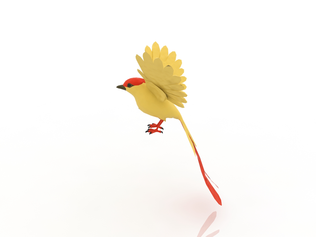 3D модели - Птичка