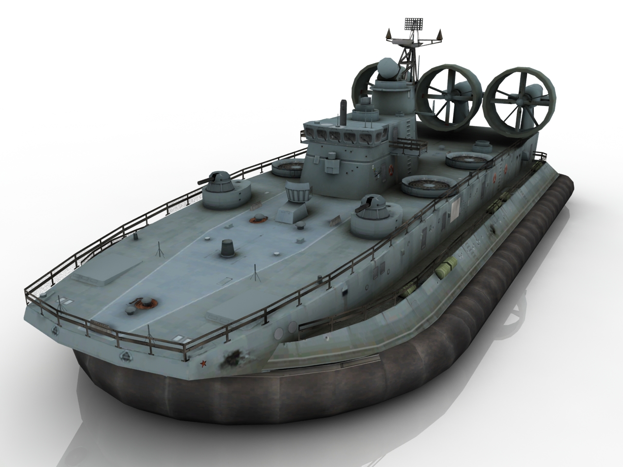 3D модели - Корабль на воздушной подушке