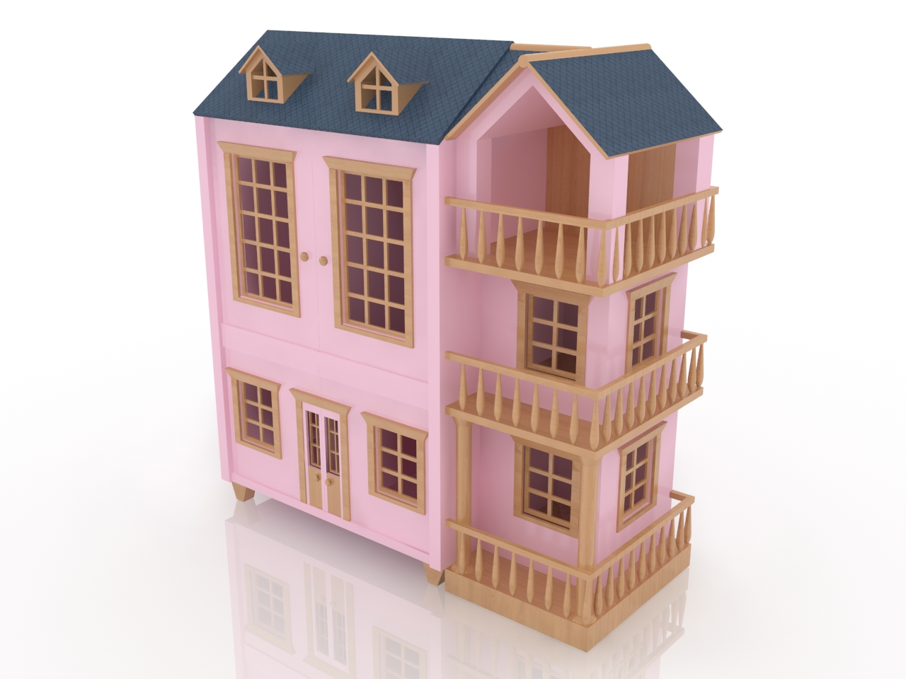 3D модели - Кукольный домик
