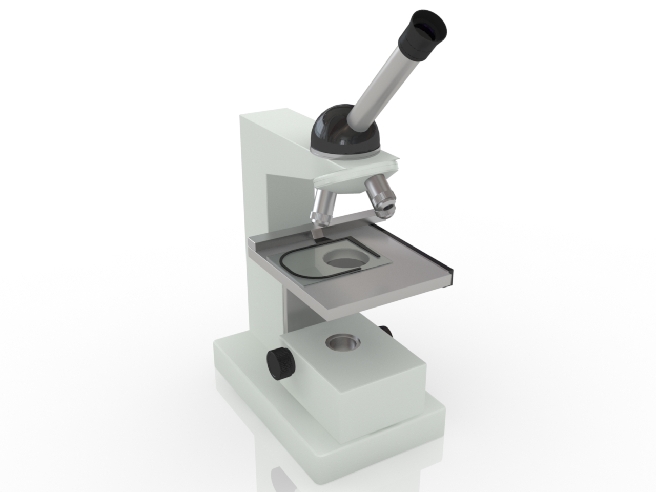 3D модели - Микроскоп