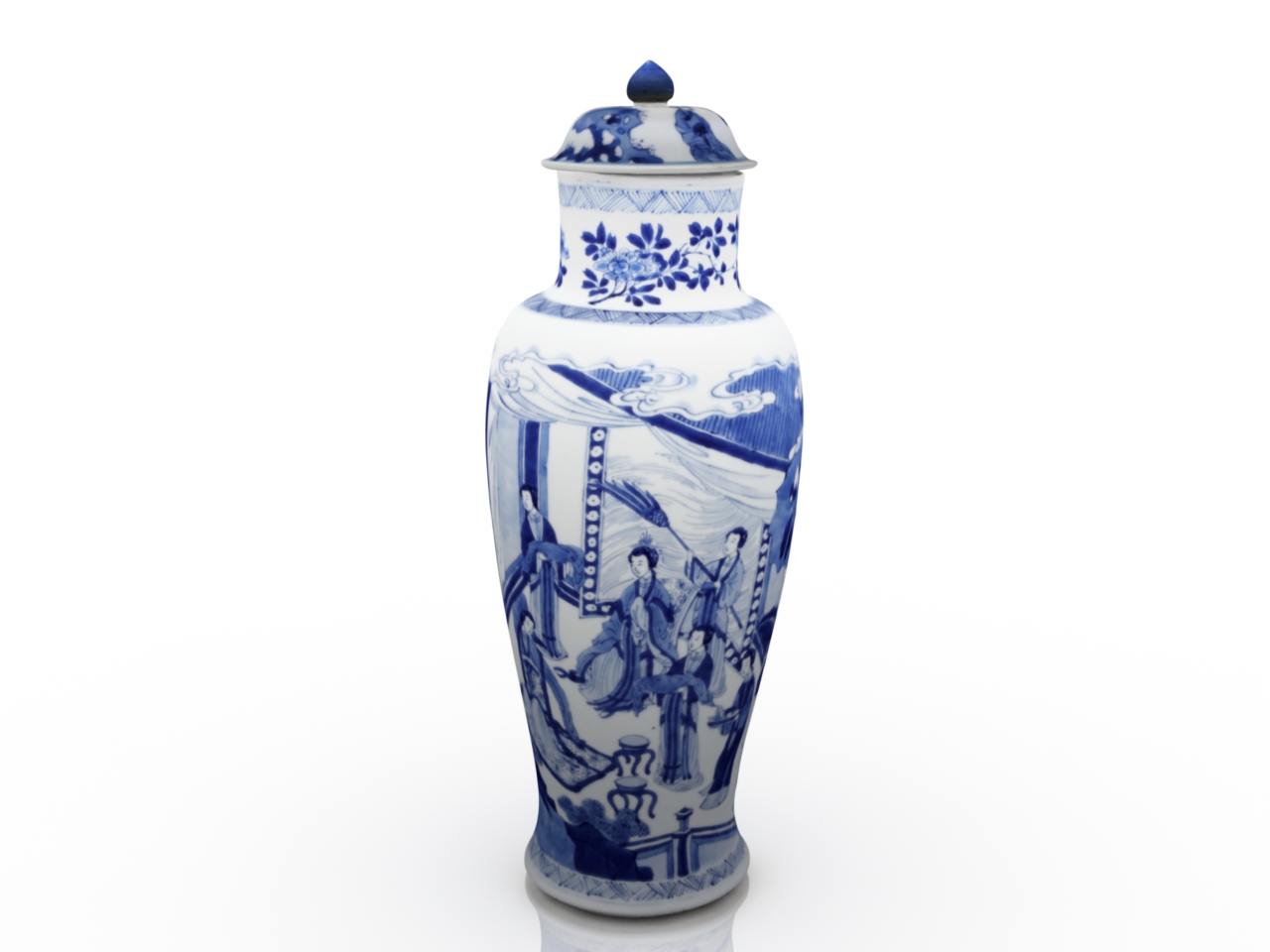 3D модели - Китайская ваза