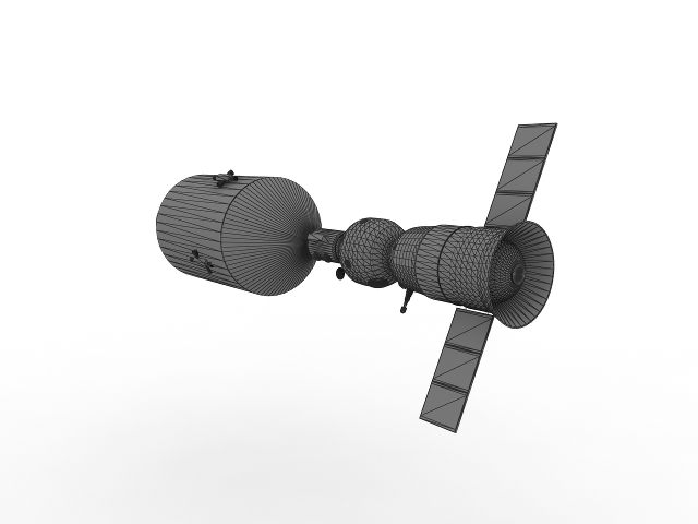 3d модель - Союз-аполлон