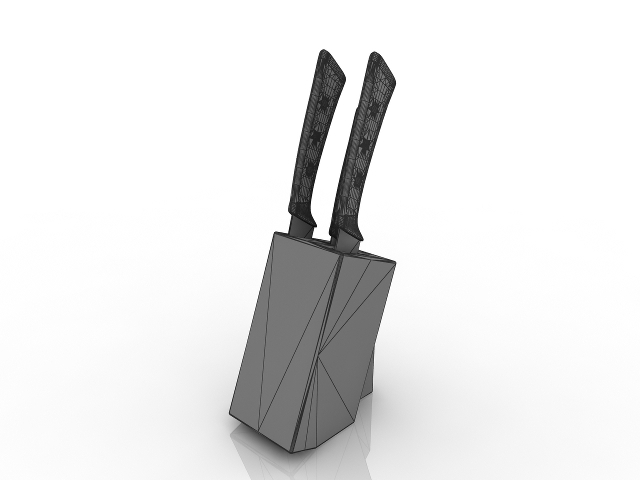 3d модель - Набор ножей