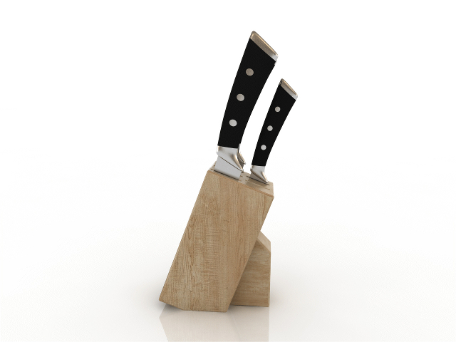 3d модель - Набор ножей