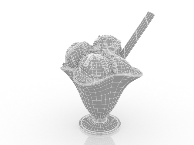 3d модель - Мороженое